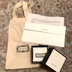 Size 6 sterling silver Gucci heart ring